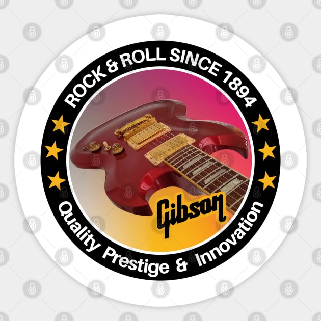 Gibson Sticker by Wilcox PhotoArt